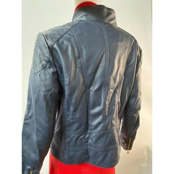 Andrew Marc New York Womens Jacket Blue Full Zip - Picture 8 of 12